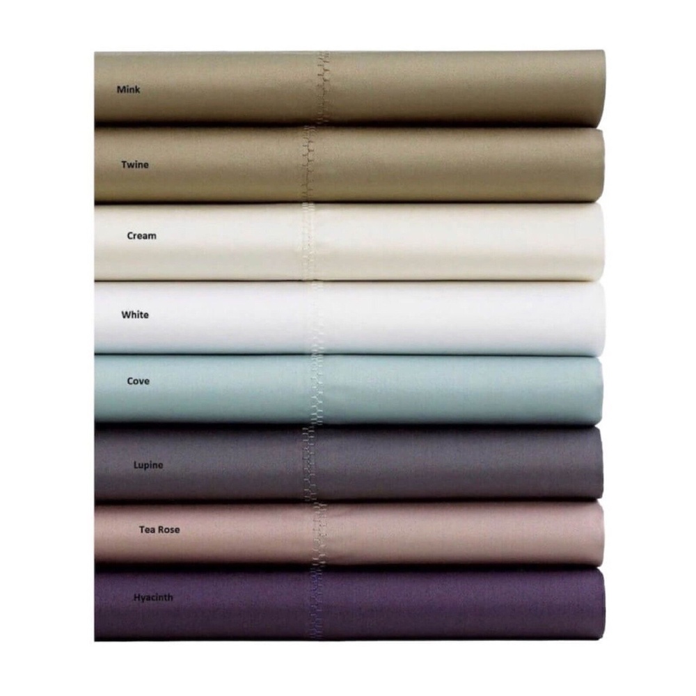 Calvin Klein Florence Stitch 500 Thread Count QUEEN Flat Sheet LUPINE